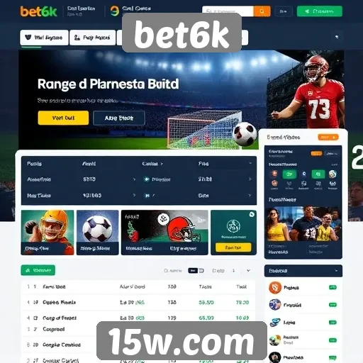 Interface e usabilidade do site bet6k